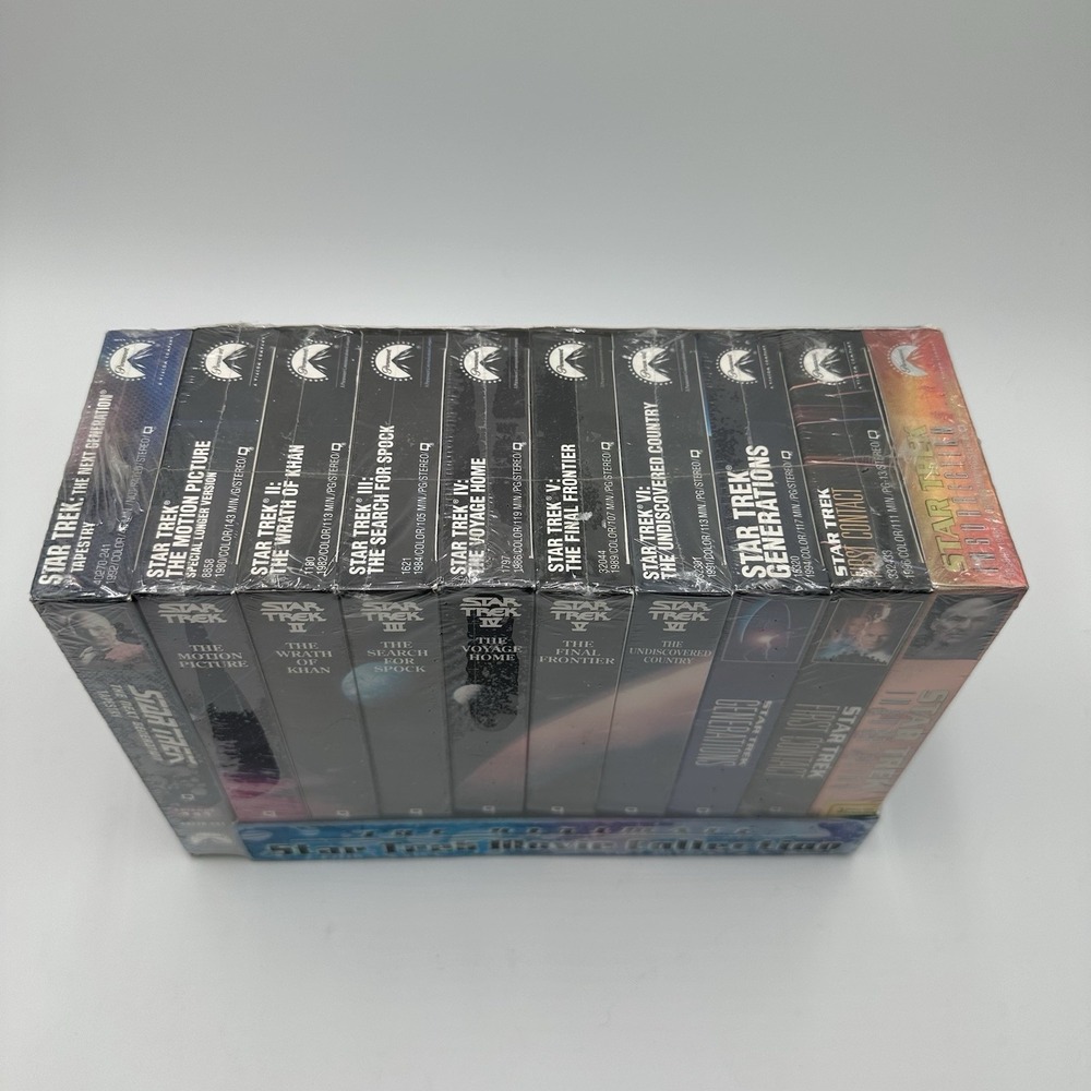 SEALED Star Trek Ultimate Movie Collection VHS 10-Tape Set TNG Paramount - Picture 2 of 7